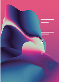 抽象炫彩液态图案