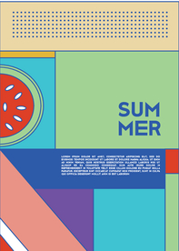 几何拼接排版设计