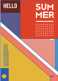 几何拼接排版设计