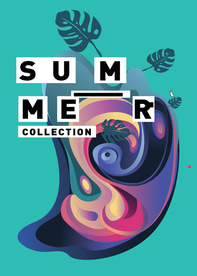 抽象炫彩液态图案