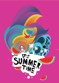 抽象炫彩液态图案