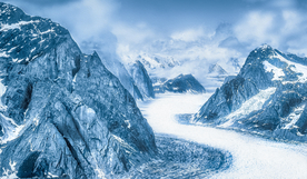 雪山冰川自然图片