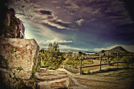 栅栏篱笆木栏围栏围墙图片