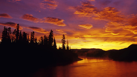 唯美夕阳天空云霞图片