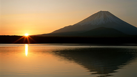 唯美夕阳天空云霞图片