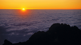 唯美夕阳天空云霞图片