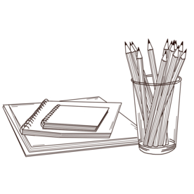 线稿 线稿素材 文具 小素材