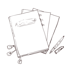 线稿 线稿素材 文具 小素材