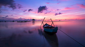 唯美夕阳摄影图片