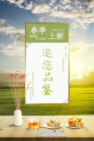 春季通用型新品品鉴海报