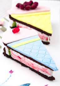 千层雪色翻糖冰激凌