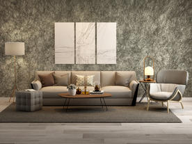 墙纸油画挂件装饰品展示空间