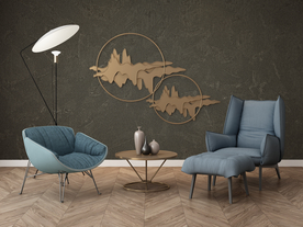 墙纸油画挂件装饰品展示空间