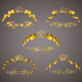 皇冠和花纹合集