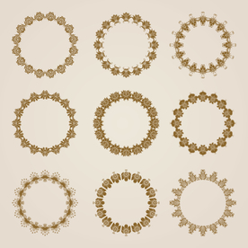 金色装饰边框合集