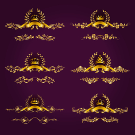 皇冠和花纹合集