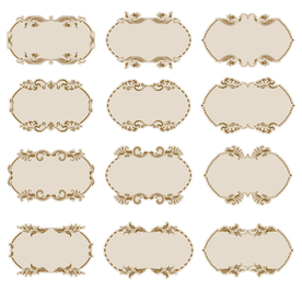 金色装饰边框合集