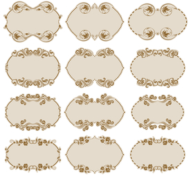 金色装饰边框合集