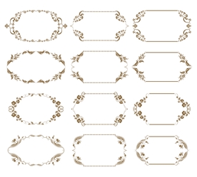 金色装饰边框合集