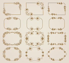 金色装饰边框合集