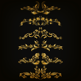 皇冠花纹边框合集