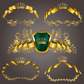 皇冠和花纹合集