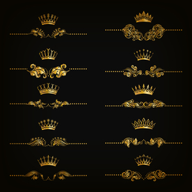 皇冠和花纹合集