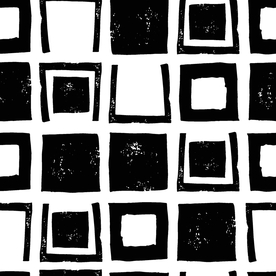 复古色调简约拼接图案