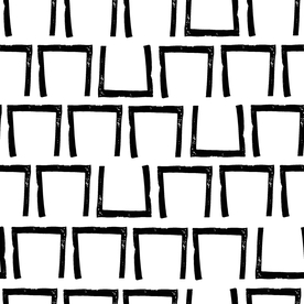 复古色调简约拼接图案