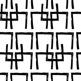 复古色调简约拼接图案