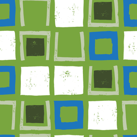 复古色调简约拼接图案