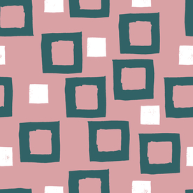 复古色调简约拼接图案