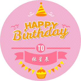 卡通生日海报 生日快乐