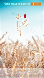 小满节气海报