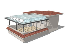 铝合金阳光房效果图