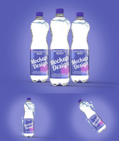 矿泉水包装样机贴图