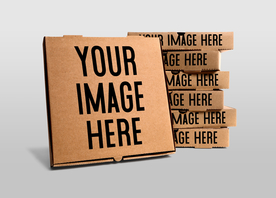 披萨包装盒样机设计图片