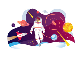 宇航员插图