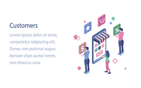 办公场景创意插画