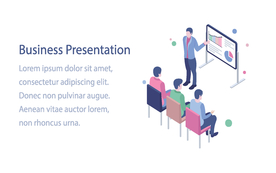 办公场景创意插画