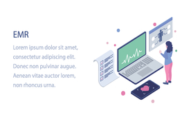 办公场景创意插画