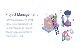 办公场景创意插画