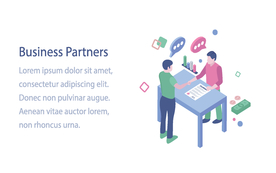 办公场景创意插画