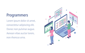 办公场景创意插画