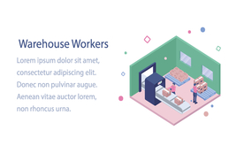 办公场景创意插画