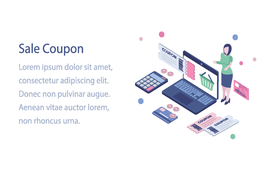 办公场景创意插画