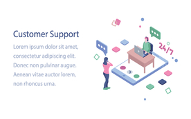 办公场景创意插画