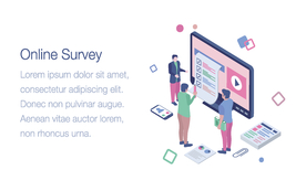 办公场景创意插画