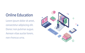 办公场景创意插画