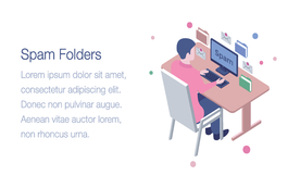 办公场景创意插画